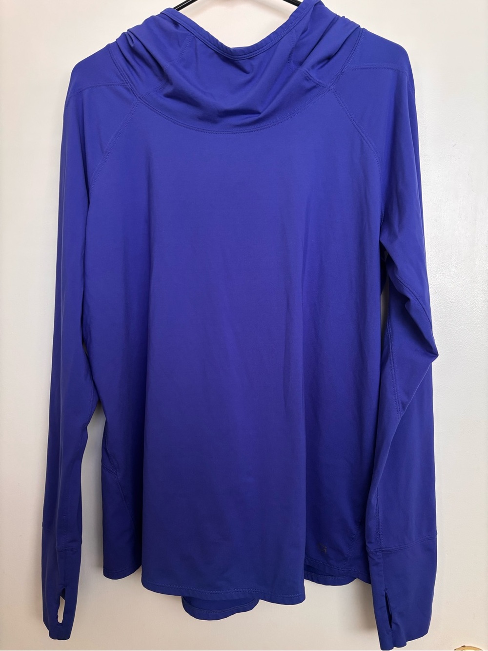 GAP Royal Purple Hooded Long Sleeve Athletic Top